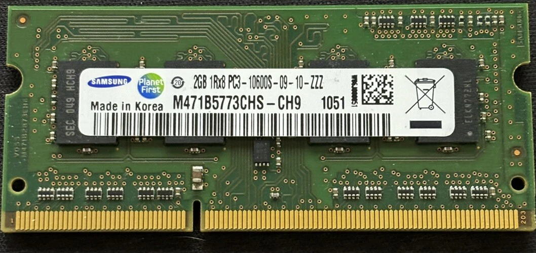 M471B5773CHS-CH9 OEM SAMSUNG RAM 2GB 1RX8 PC3-10600S