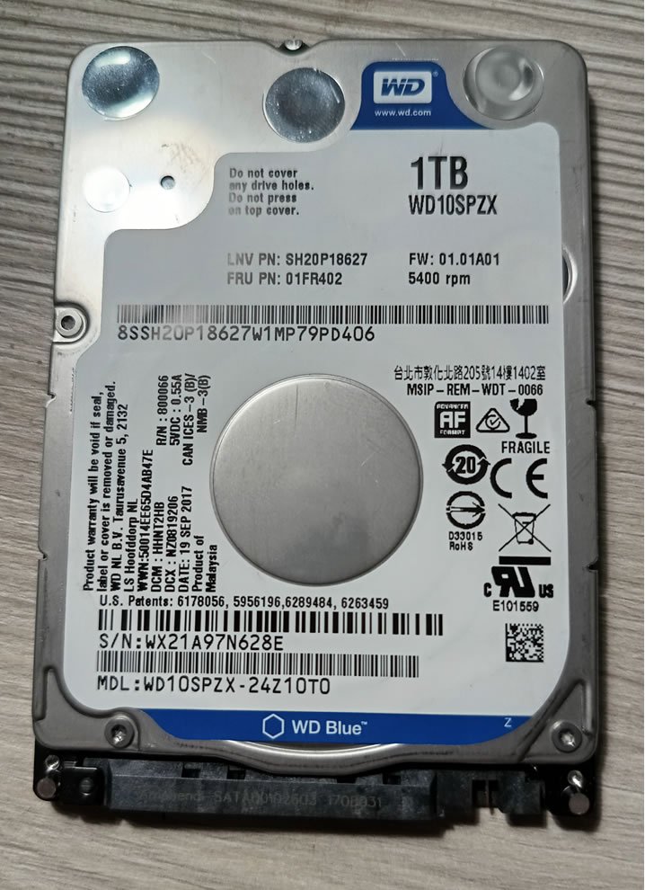 Disco Western Digital Wd10spzx 1tb Wd Blue